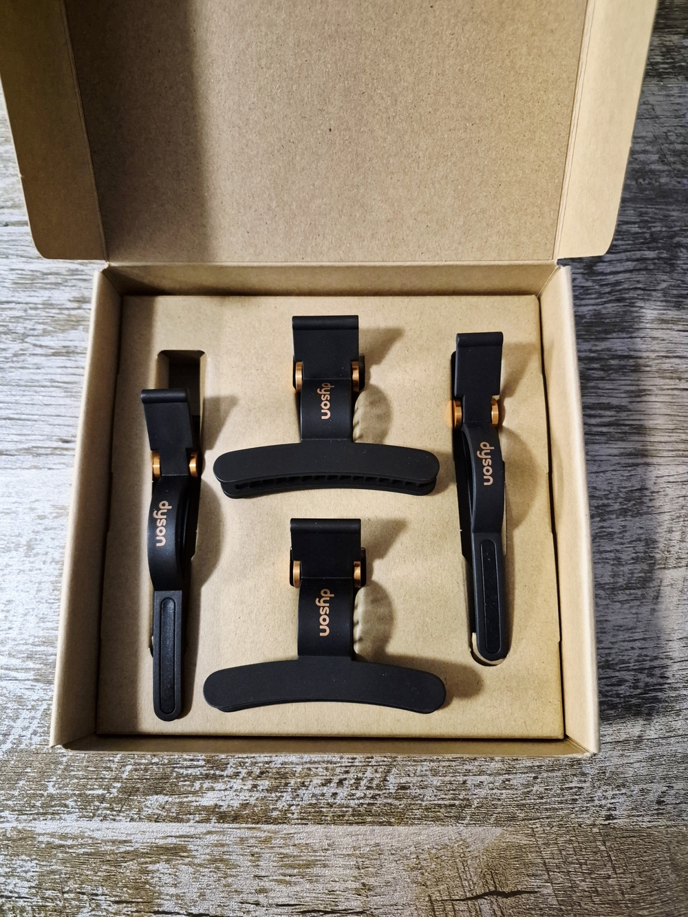 Dyson Black & Copper Hair Sectioning Clips - 4-Pack